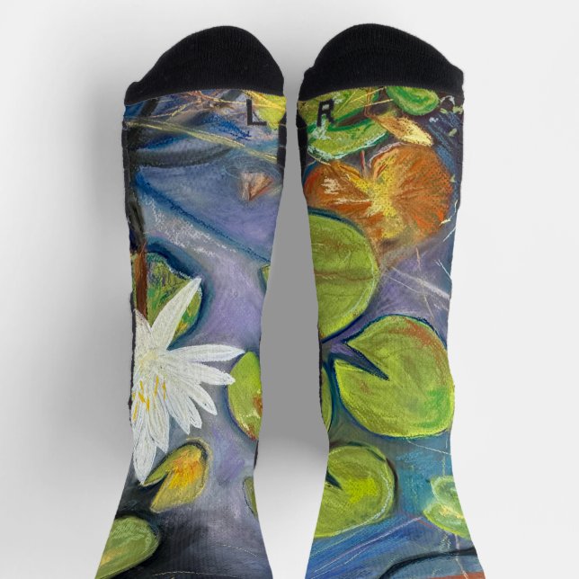 Water Lily in Bloom Socks (Top)