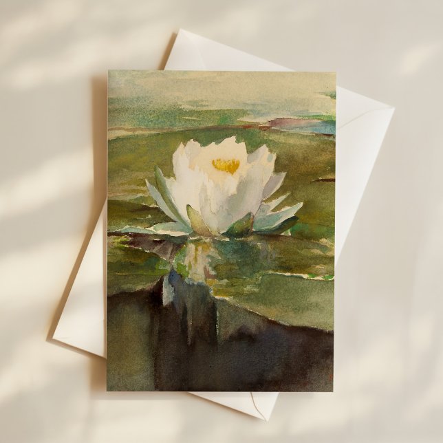 Water Lily in Sunlight | John La Farge Card (Creator Uploaded)