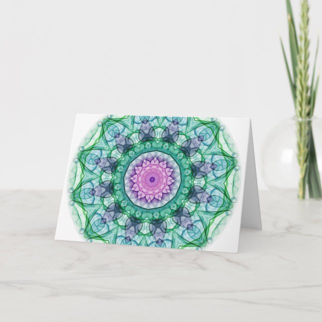 Water Lily kaleidoscope Card (Front)