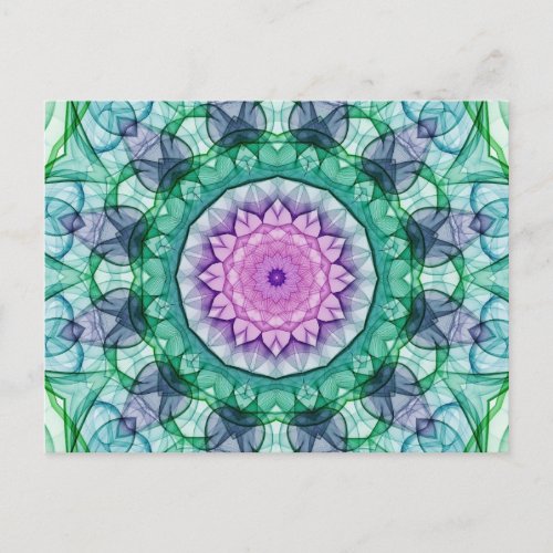 Water Lily kaleidoscope Postcard