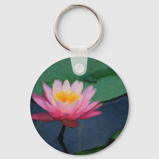 Water Lily Keychain (Front)