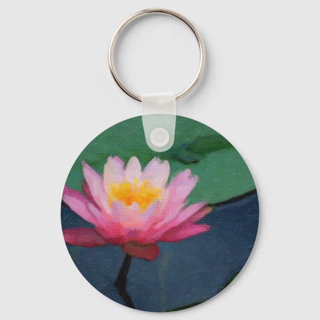 Water Lily Keychain (Front)