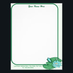 Water Lily Letterhead<br><div class="desc">Communicate in style with personalized letterhead stationery.</div>