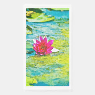 Water Lily Lilypad Paper Guest Towels