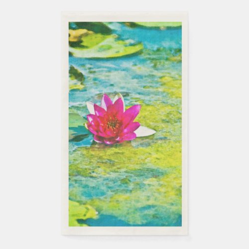 Water Lily Lilypad Paper Guest Towels