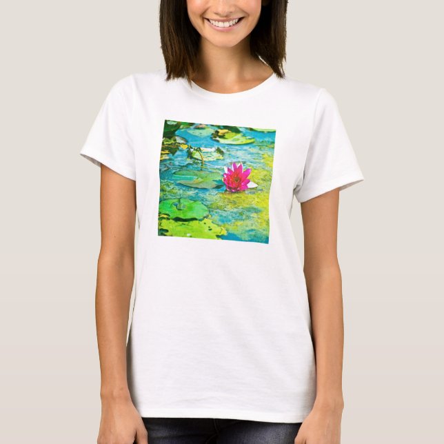 Water Lily Lilypad T-Shirt (Front)
