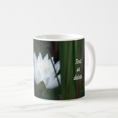 Water Lily Lotus Flower Aglow Personalized Coffee Mug
