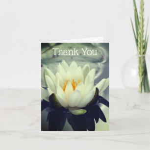 Water Lily Lotus Flower Thank You Card