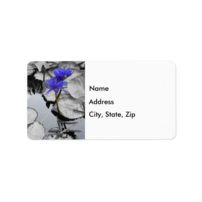 Water Lily Love Address Labels (Front)