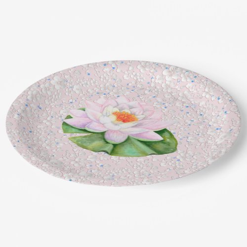 Water Lily Paper Plates
