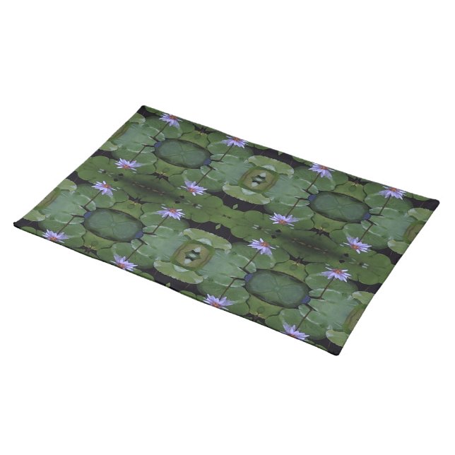 Water Lily Pattern Placemat (On Table)