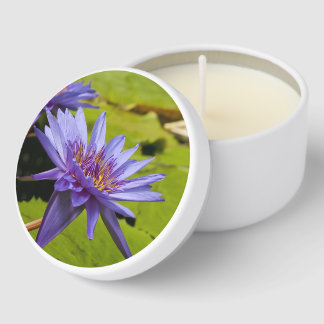 Water Lily Photo Card Mini Candle Favors