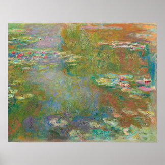 Water Lily Pond (1917–1919) by Claude Monet Poster