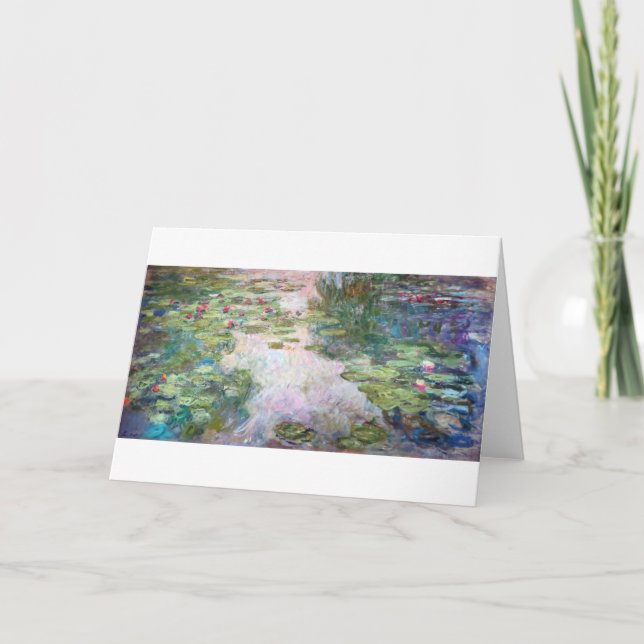 Water Lily Pond at Giverny, Claude Monet Card (Front)