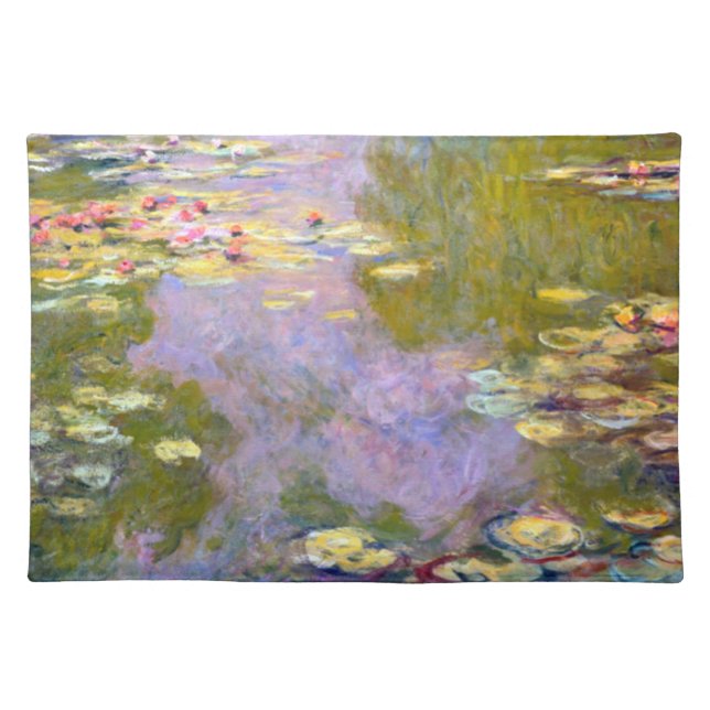 Water Lily Pond at Giverny, Claude Monet Cloth Placemat (Front)