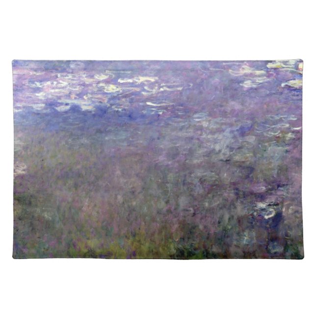 Water Lily Pond at Giverny, Claude Monet Cloth Placemat (Front)