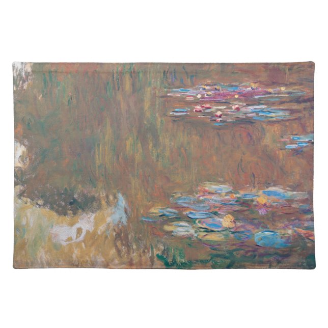 Water Lily Pond at Giverny, Claude Monet Cloth Placemat (Front)