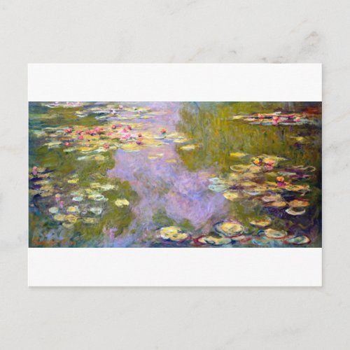 Water Lily Pond at Giverny Claude Monet Postcard