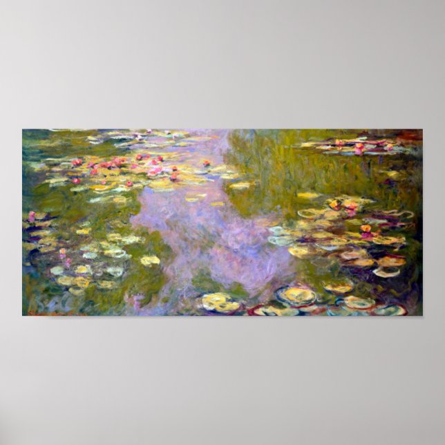 Water Lily Pond at Giverny, Claude Monet Poster (Front)