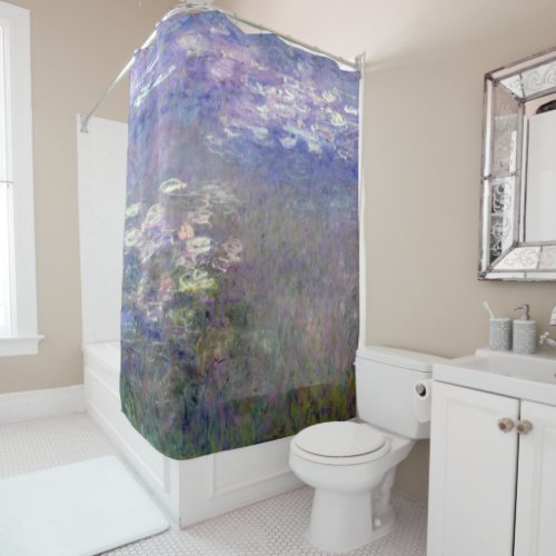 Water Lily Pond at Giverny Claude Monet Shower Curtain