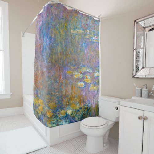 Water Lily Pond at Giverny Claude Monet Shower Curtain