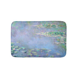 Water Lily Pond Bathroom Mat