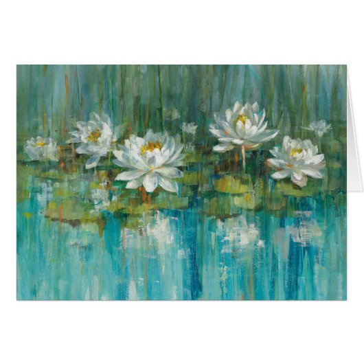 Water Lily Pond Cards (Front Horizontal)