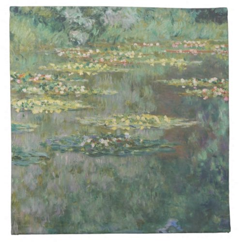 Water Lily Pond Claude Monet Cloth Napkin
