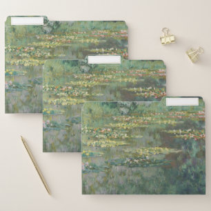 Water Lily Pond Claude Monet File Folder