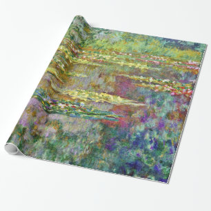Water Lily Pond Claude Monet Fine Art Wrapping Paper