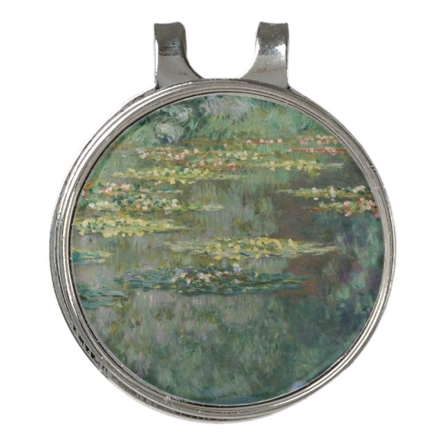 Water Lily Pond Claude Monet Golf Hat Clip (Front)