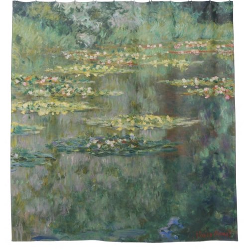 Water Lily Pond Claude Monet Shower Curtain