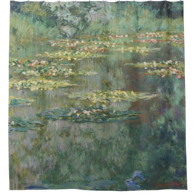 Water Lily Pond Claude Monet Shower Curtain (Front)