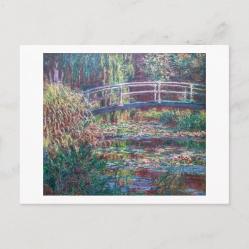 Water Lily Pond Harmonie Rose Monet Postcard