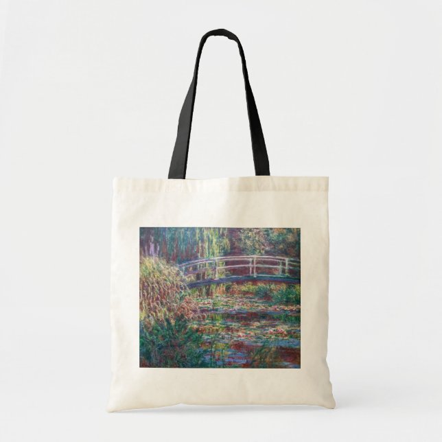 Water Lily Pond (Harmonie Rose), Monet Tote Bag (Front)