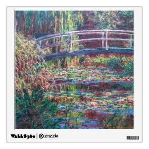 Water Lily Pond (Harmonie Rose), Monet Wall Decal