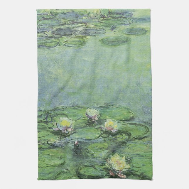 Water Lily Pond Impressionism Towel (Vertical)