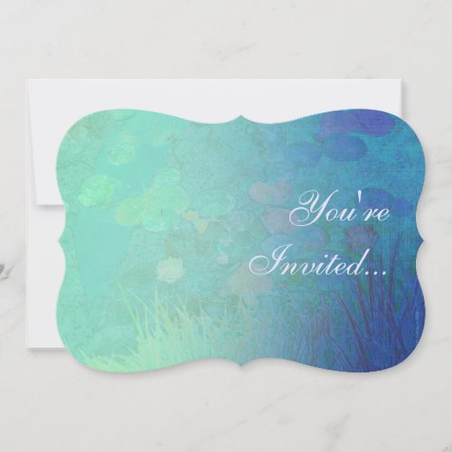 Water Lily Pond Invitation