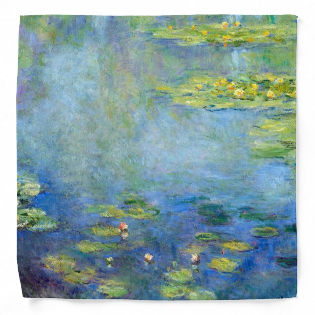Water Lily Pond, Monet Bandana (Front)