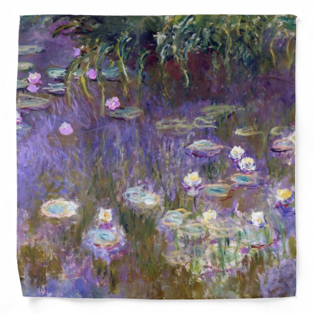 Water Lily Pond, Monet Bandana (Front)