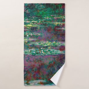 Water Lily Pond, Monet Bath Towel