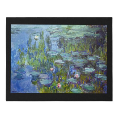 Water Lily Pond Monet Faux Canvas Print