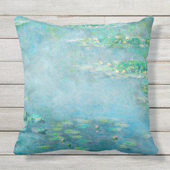 Water Lily Pond Monet Fine Art Throw Pillow by monet_paintings at Zazzle