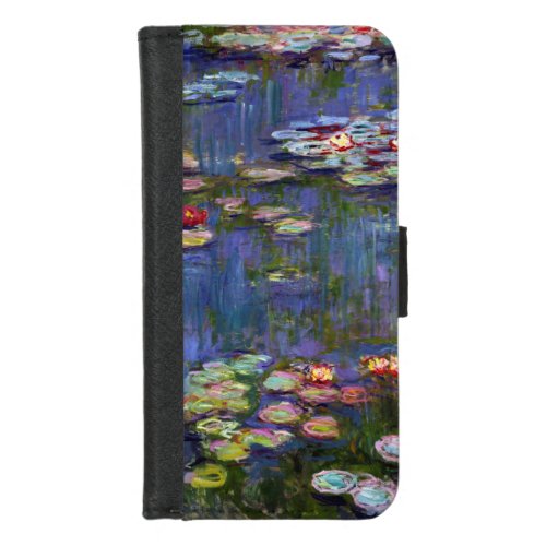 Water Lily Pond Monet iPhone 87 Wallet Case