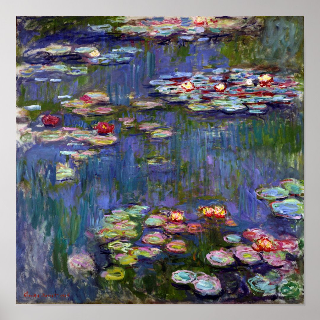 Water Lily Pond, Monet Poster | Zazzle