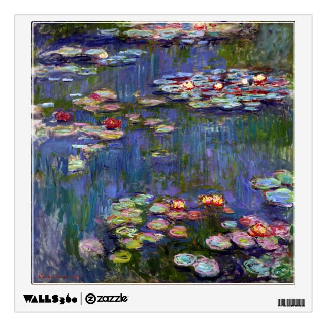 Water Lily Pond, Monet Wall Decal (Front)