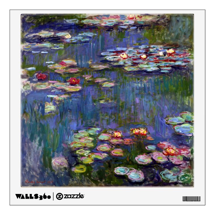 Water Lily Pond, Monet Wall Decal 