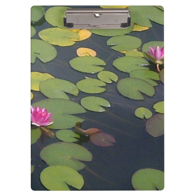 Water Lily Pond Painting  Clipboard (Front)