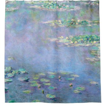 Water Lily Pond Reflections Shower Curtain by monetart at Zazzle
