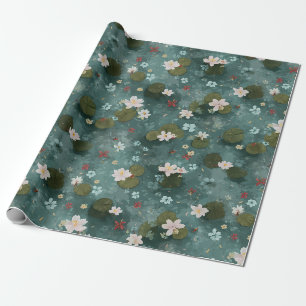 Water Lily Pond Wrapping Paper